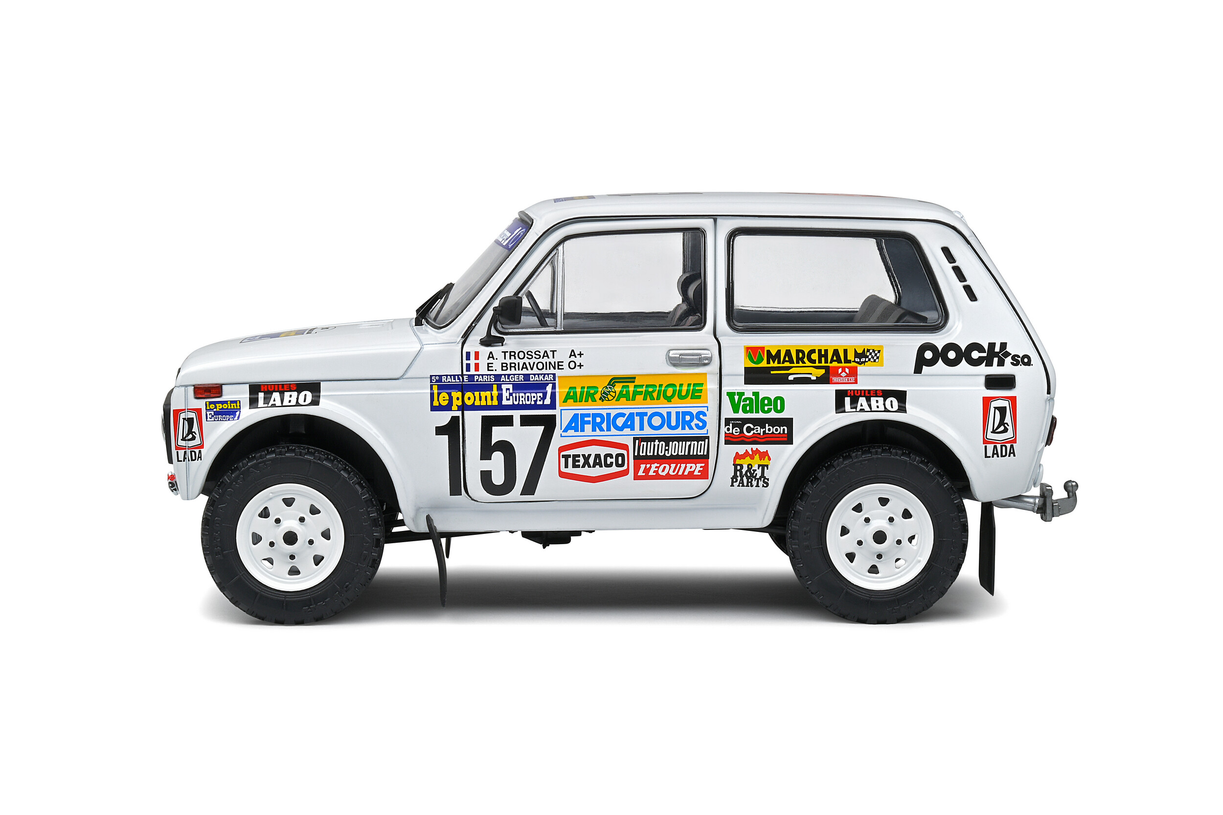 LADA NIVA PARIS-DAKAR TROSSAT / BRIAVOINE 1983 SOLIDO 1/18°