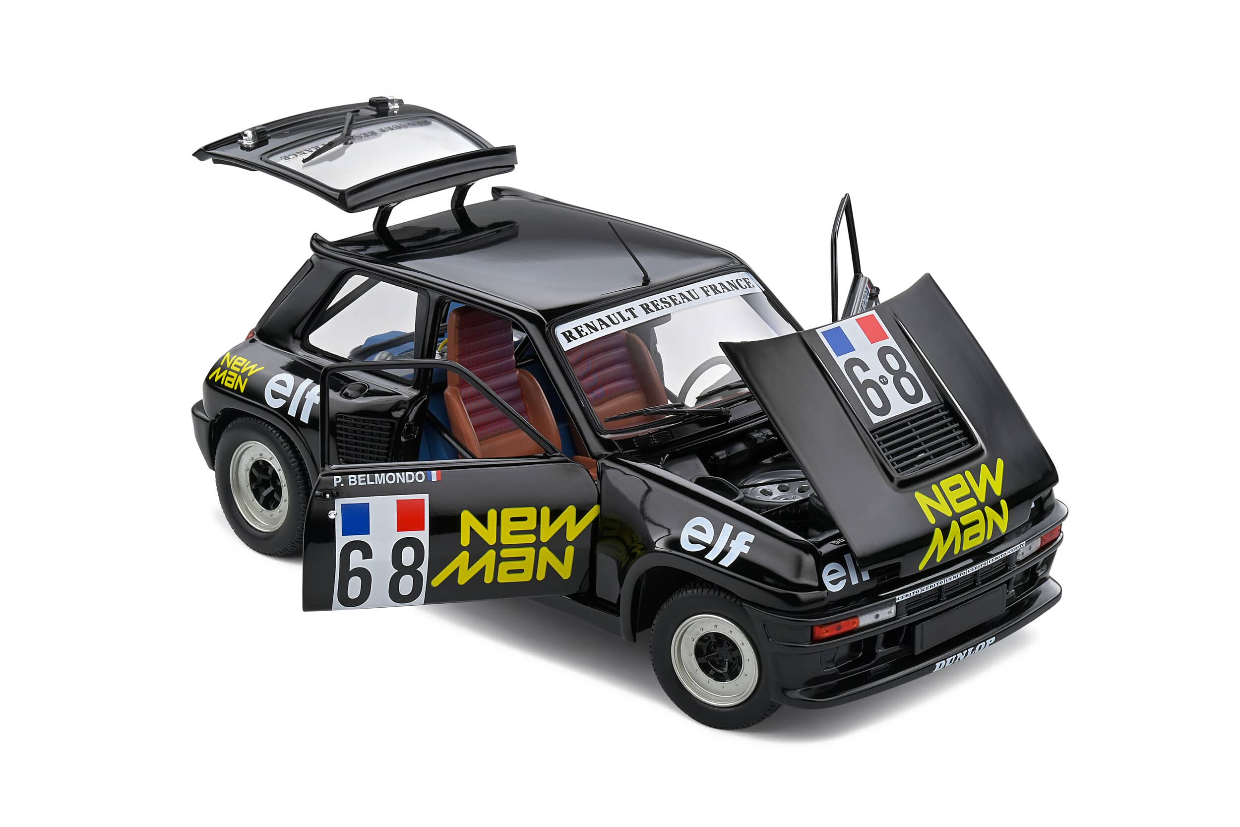 RENAULT 5 TURBO P.BELMONDO #68 EUROPEAN CUP 1984 SOLIDO 1/18°