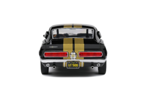 SHELBY GT500 - BLACK/GOLD STRIPES - 1967 SOLIDO 1/18°