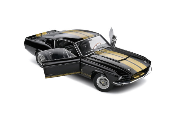 SHELBY GT500 - BLACK/GOLD STRIPES - 1967 SOLIDO 1/18°