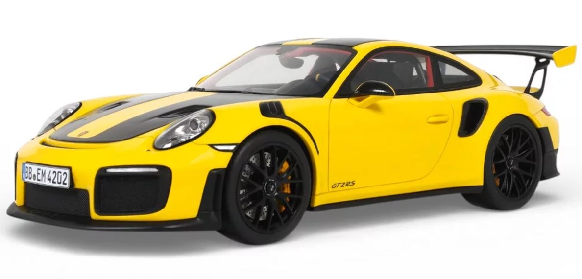 Porsche 911 GT2 RS 991.2 Nurburgring Lap Record Yellow GT Spirit 1/18