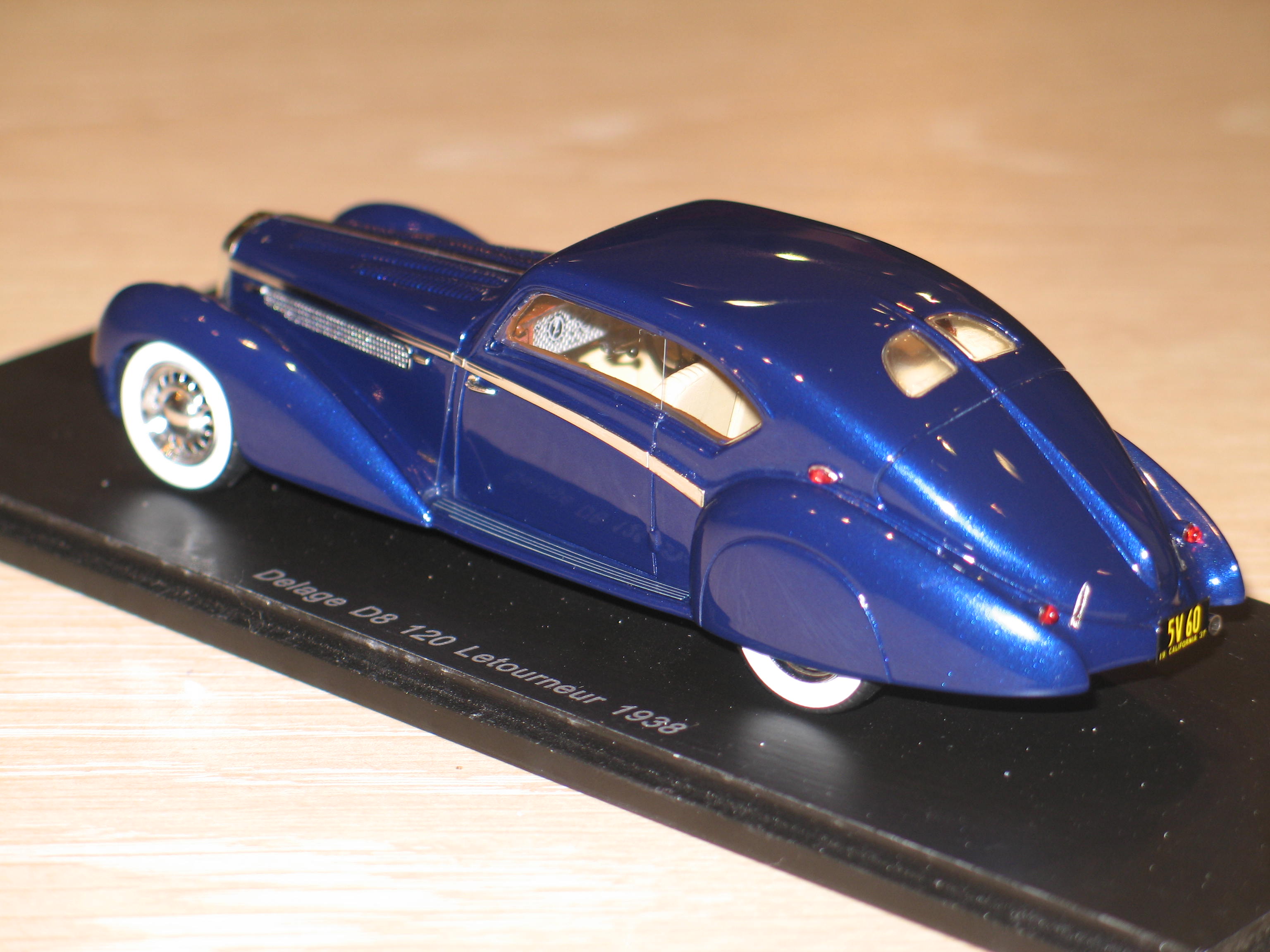 DELAGE D8 120 LETOURNEUR 1938 SPARK 1/43°