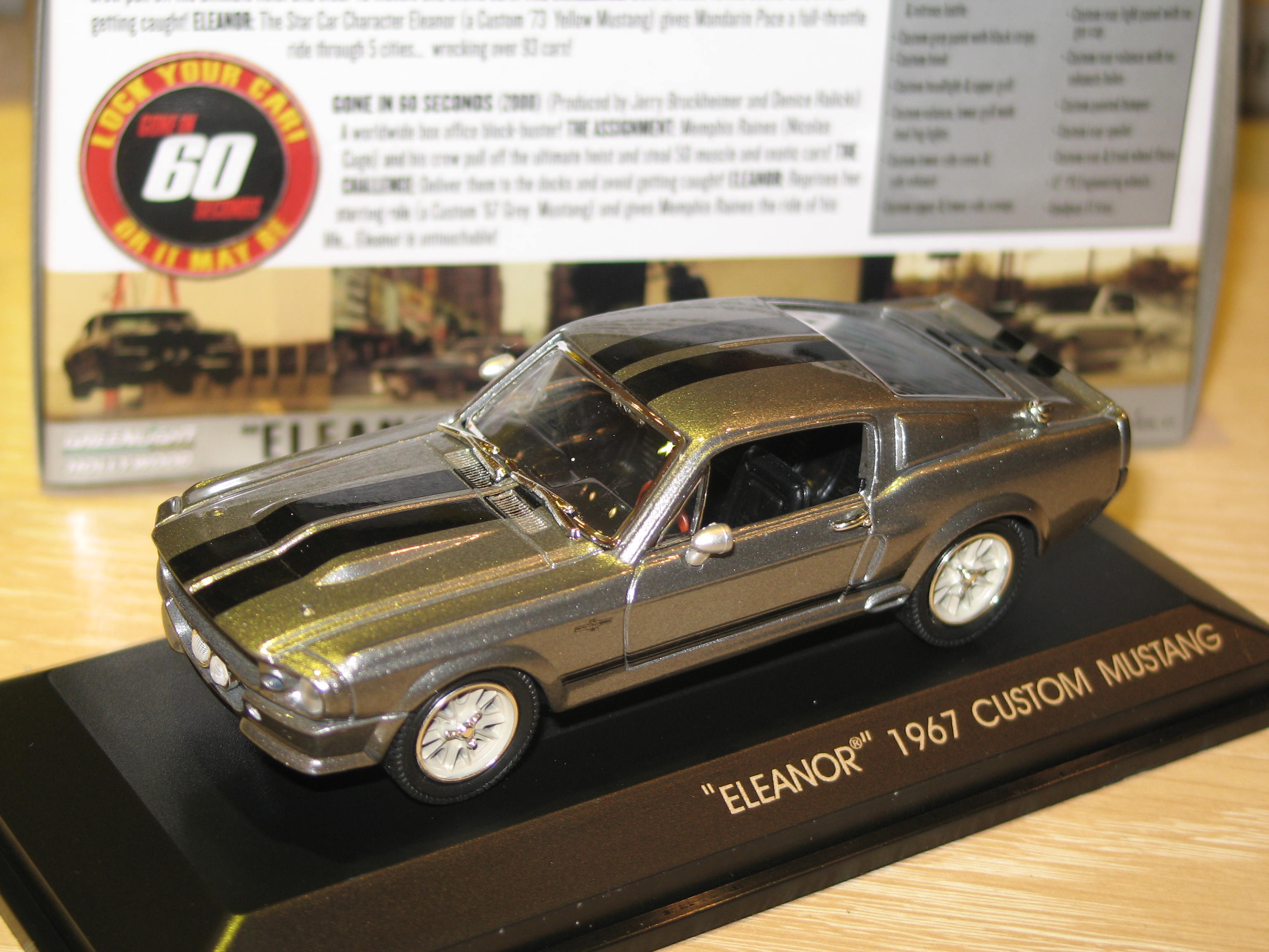 FORD MUSTANG SHELBY 500 ELEANOR 1967 GREENLIGHT 1/43°