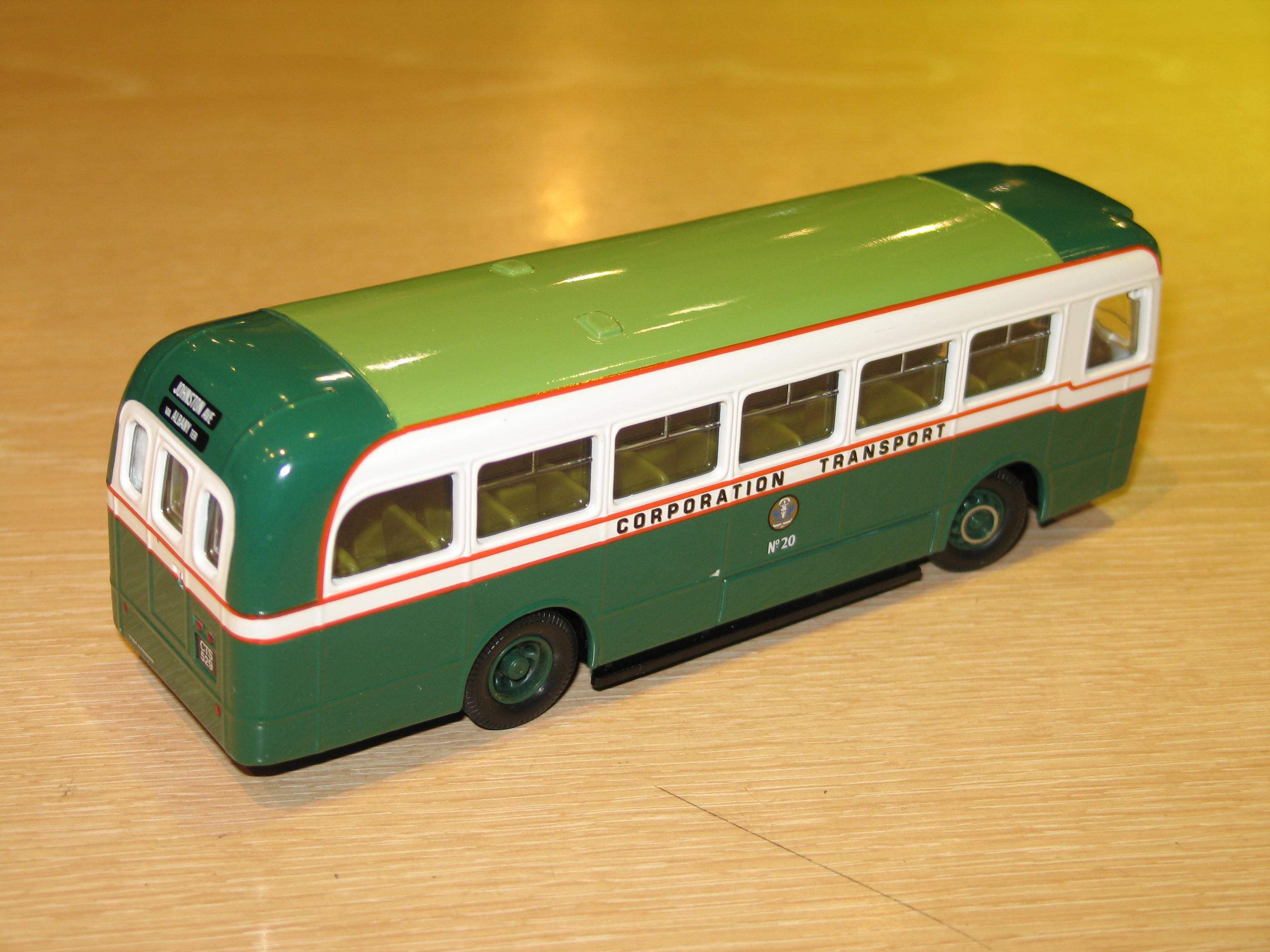 AEC WEYMANN SINGLE DECK BUS 1950 DUNDEE CORGI 1/50°