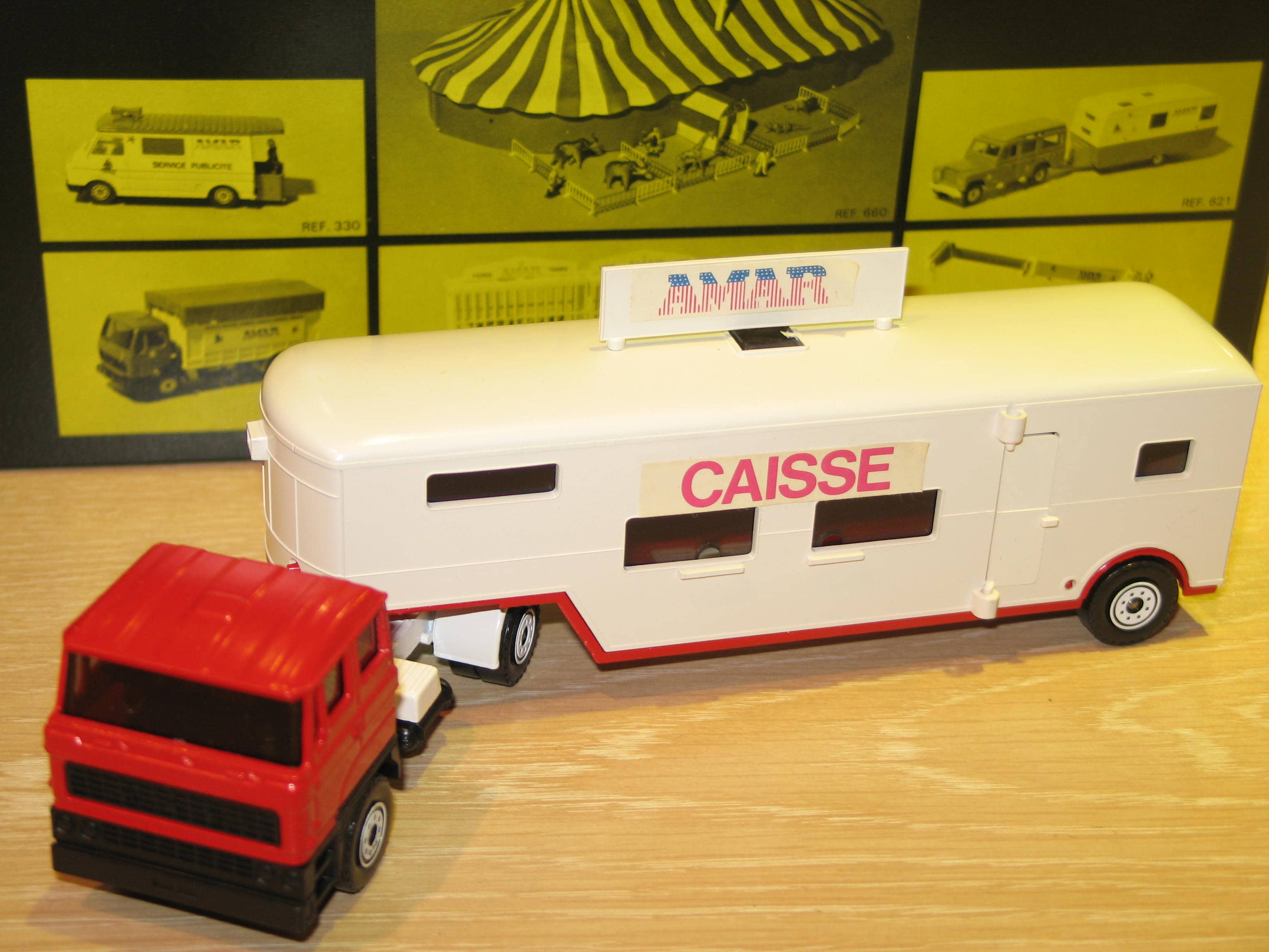 Solido N°336 – Camion DAF Remorque Fardier AMAR – 1/50 – Neuf En Boîte – France