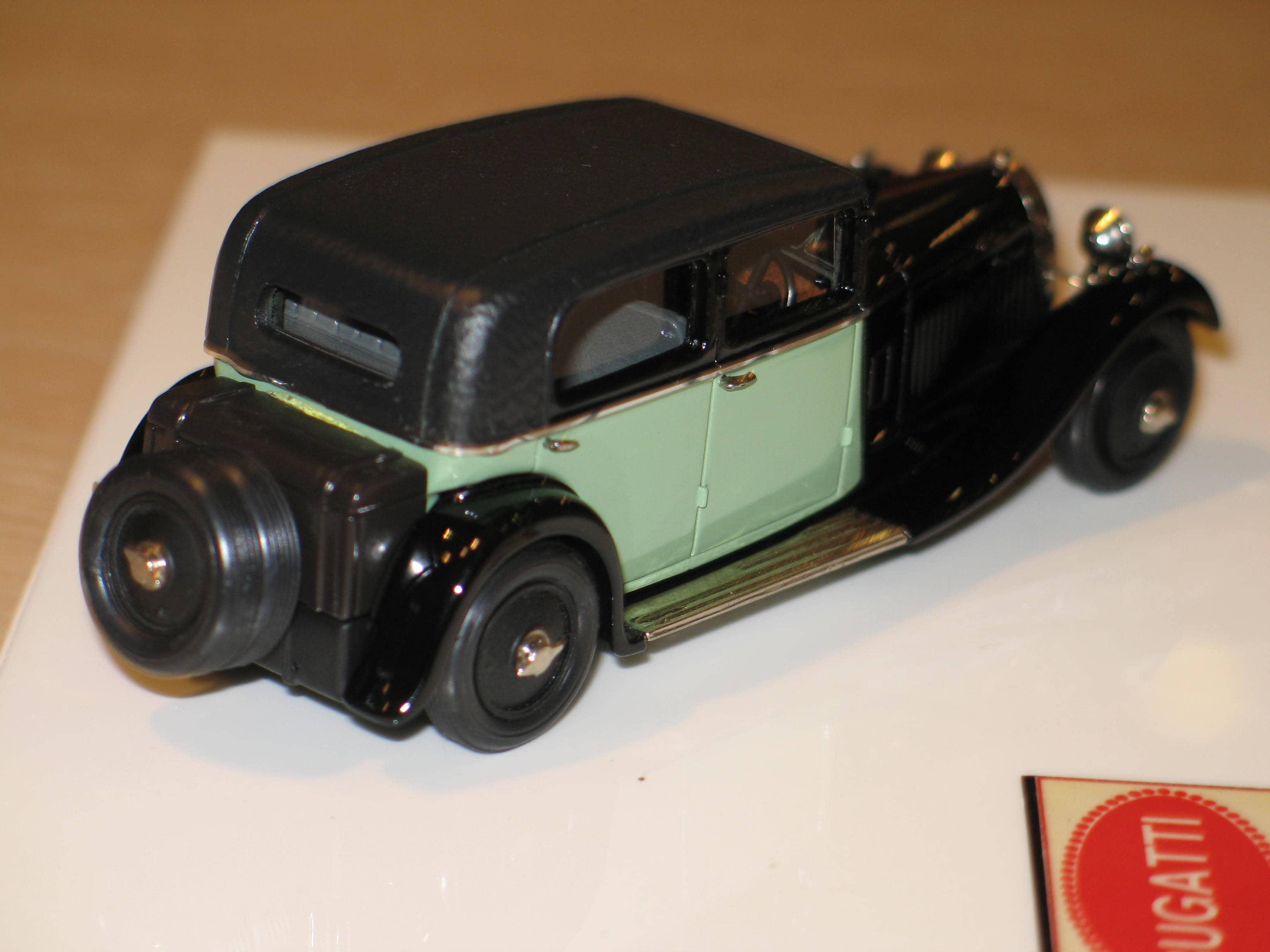 Miniature Bugatti T50 Résine 1/43 Heco - Modèle Collector En Deux Parties - Occasion