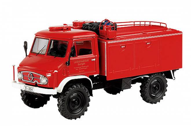 MERCEDES-BENZ UNIMOG 404S TLF 8 "FFW HEDELFINGEN" - SCHUCO 1/43