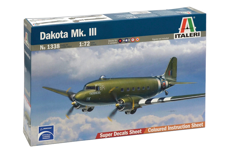 DOUGLAS C-47 SKYTRAIN DAKOTA MK. III ITALERI 1/72°
