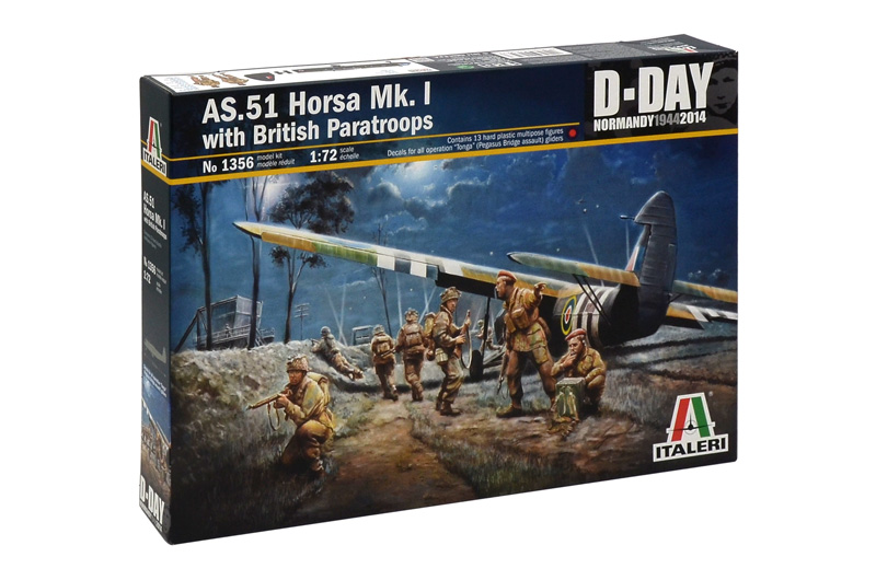 AIRSPEED AS. 51 HORSA MK. I WITH BRITISH PARATROOPS N°1356 ITALERI 1/72