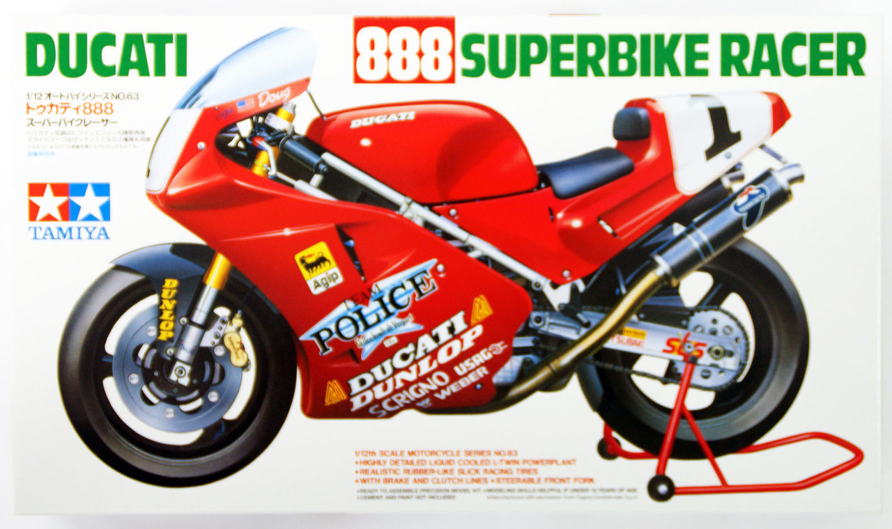 DUCATI 888 SUPERBIKE RACER TAMIYA 1/12°
