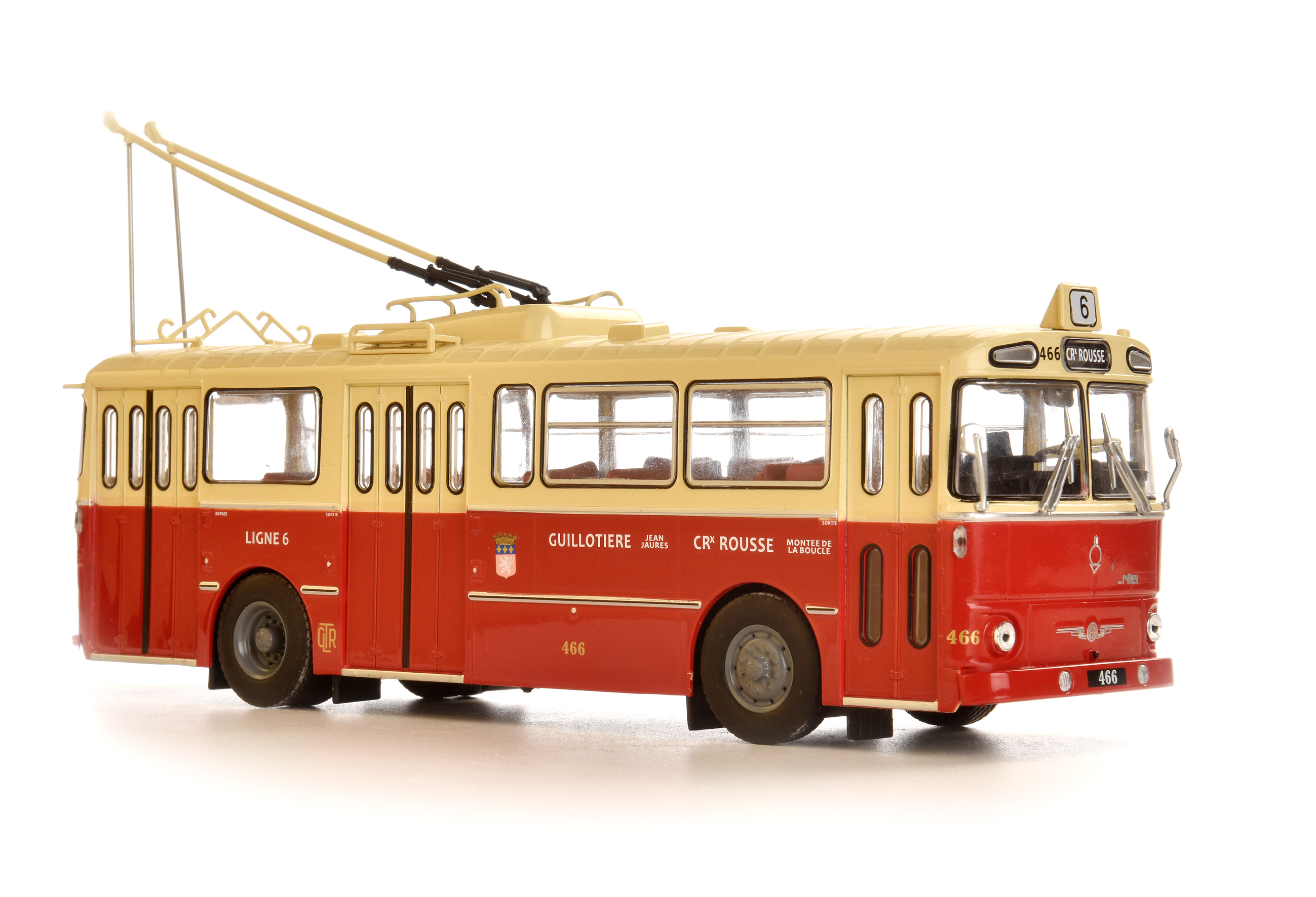 BERLIET VBH-85 TROLLEYBUS LYON "LIGNE 6" 1963 MINIATURES LYON 1/43°