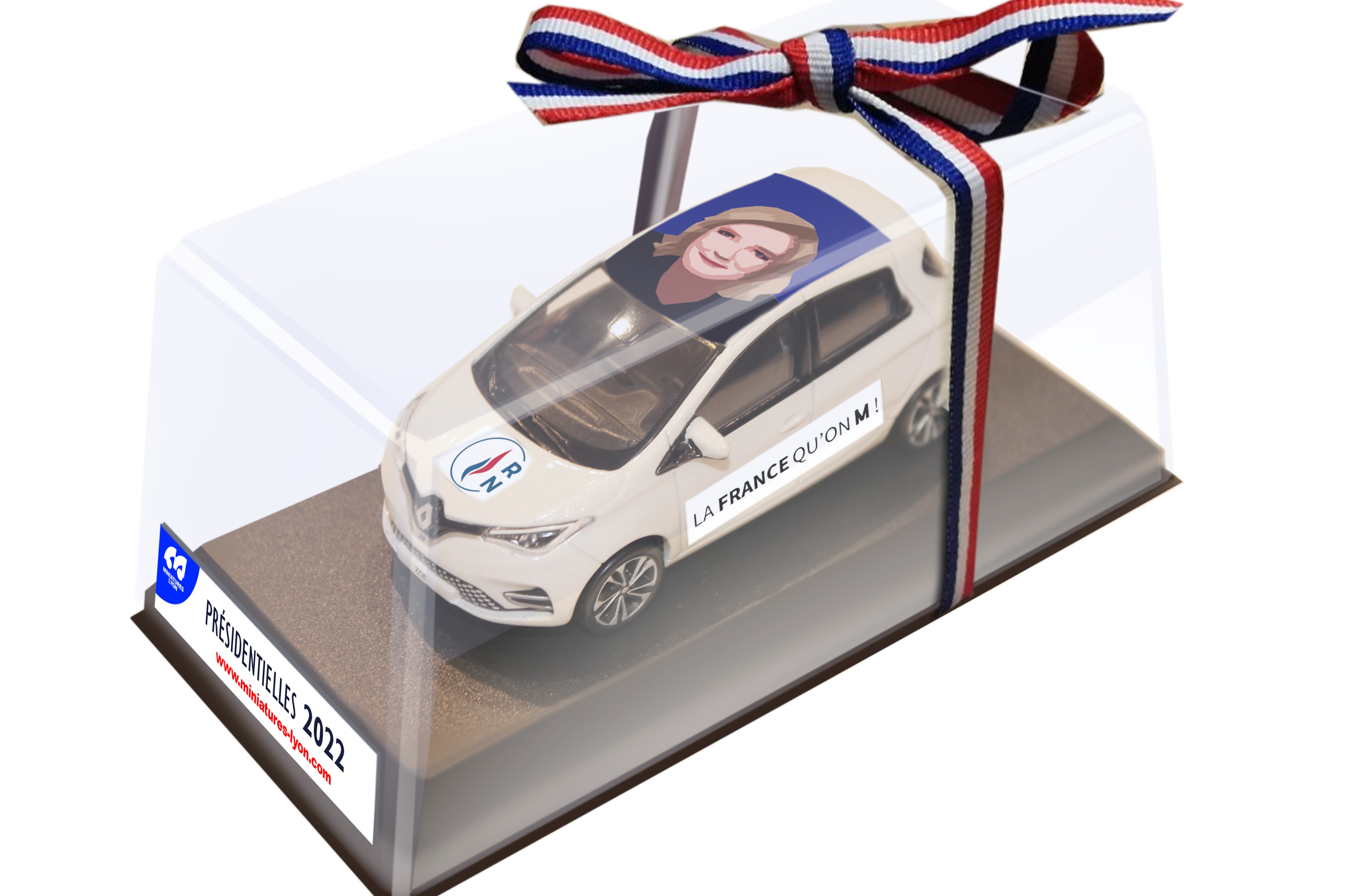 RENAULT ZOE PRESIDENTIELLE 2022 MARINE LE PEN MINIATURES LYON