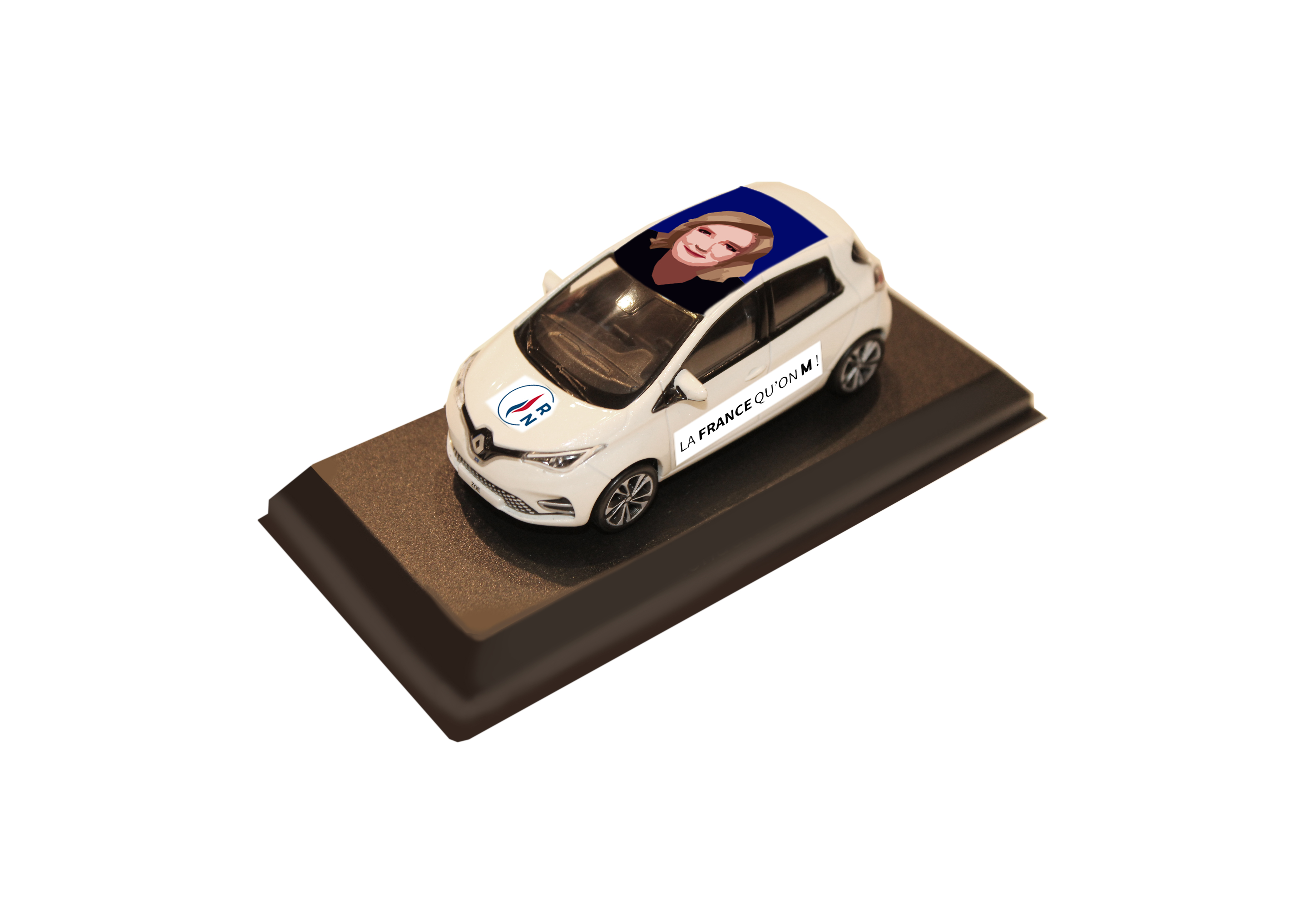 RENAULT ZOE PRESIDENTIELLE 2022 MARINE LE PEN MINIATURES LYON