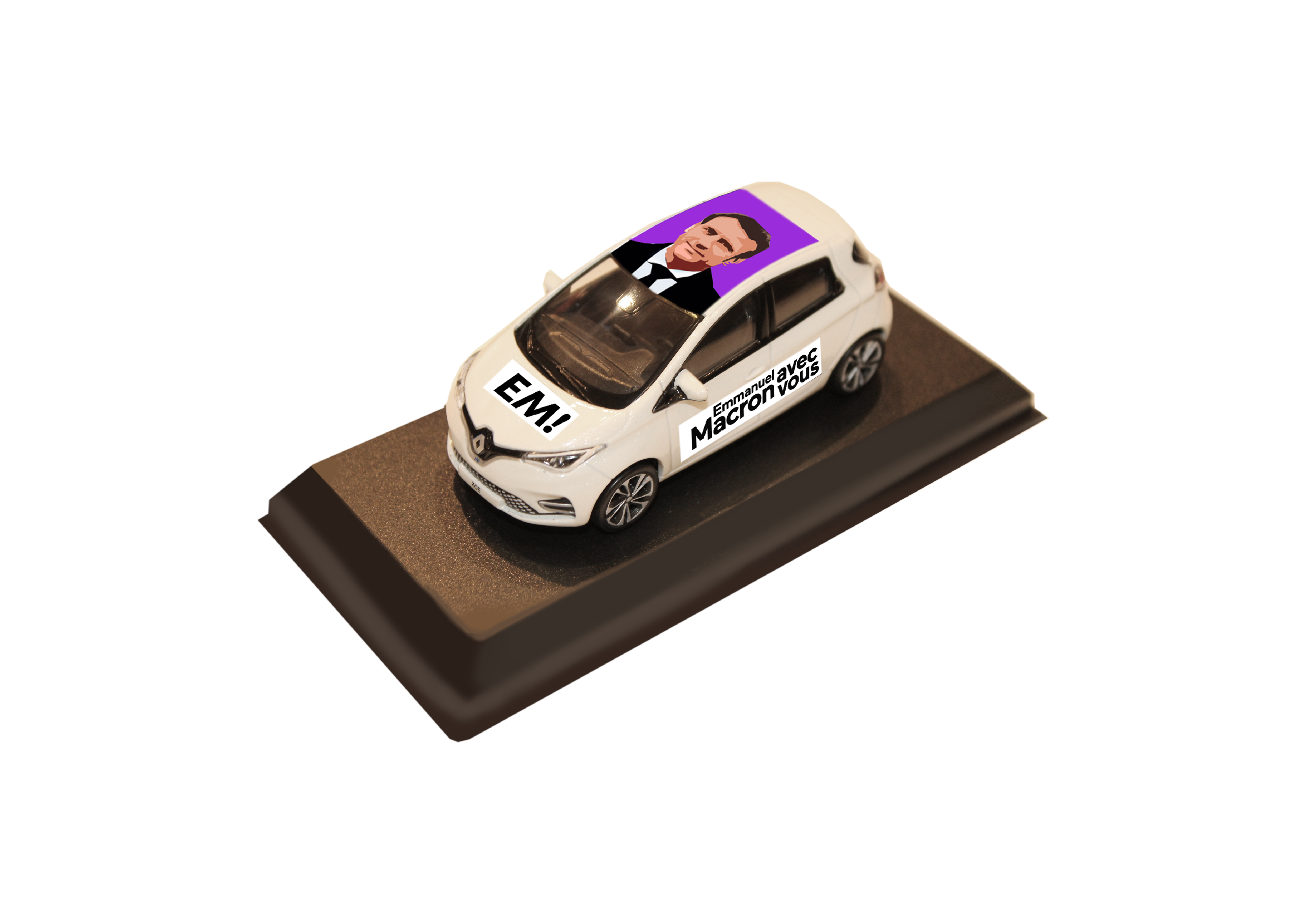 RENAULT ZOE PRESIDENTIELLE 2022 EMMANUEL MACRON MINIATURES LYON