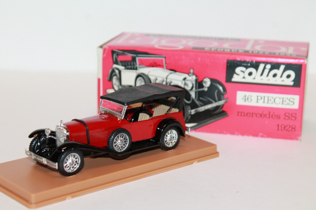 MERCEDES SS TORPEDO RED 1928 SOLIDO 1/43°