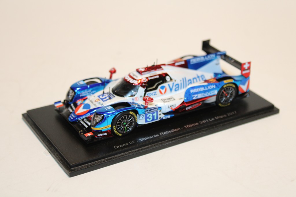 ORECA 07 VAILLANTE REBELLION 16ème 24H LE MANS 2017 N.PROST-J.CANAL-B.SENNA SPARK 1/43°