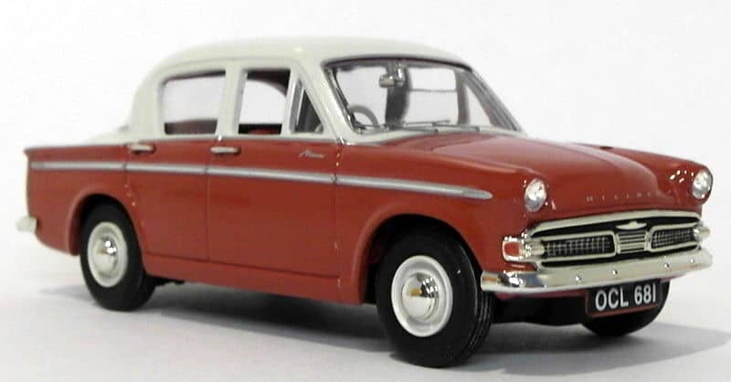 HILLMAN MINX RED ET CREAM VANGUARDS 1/43°