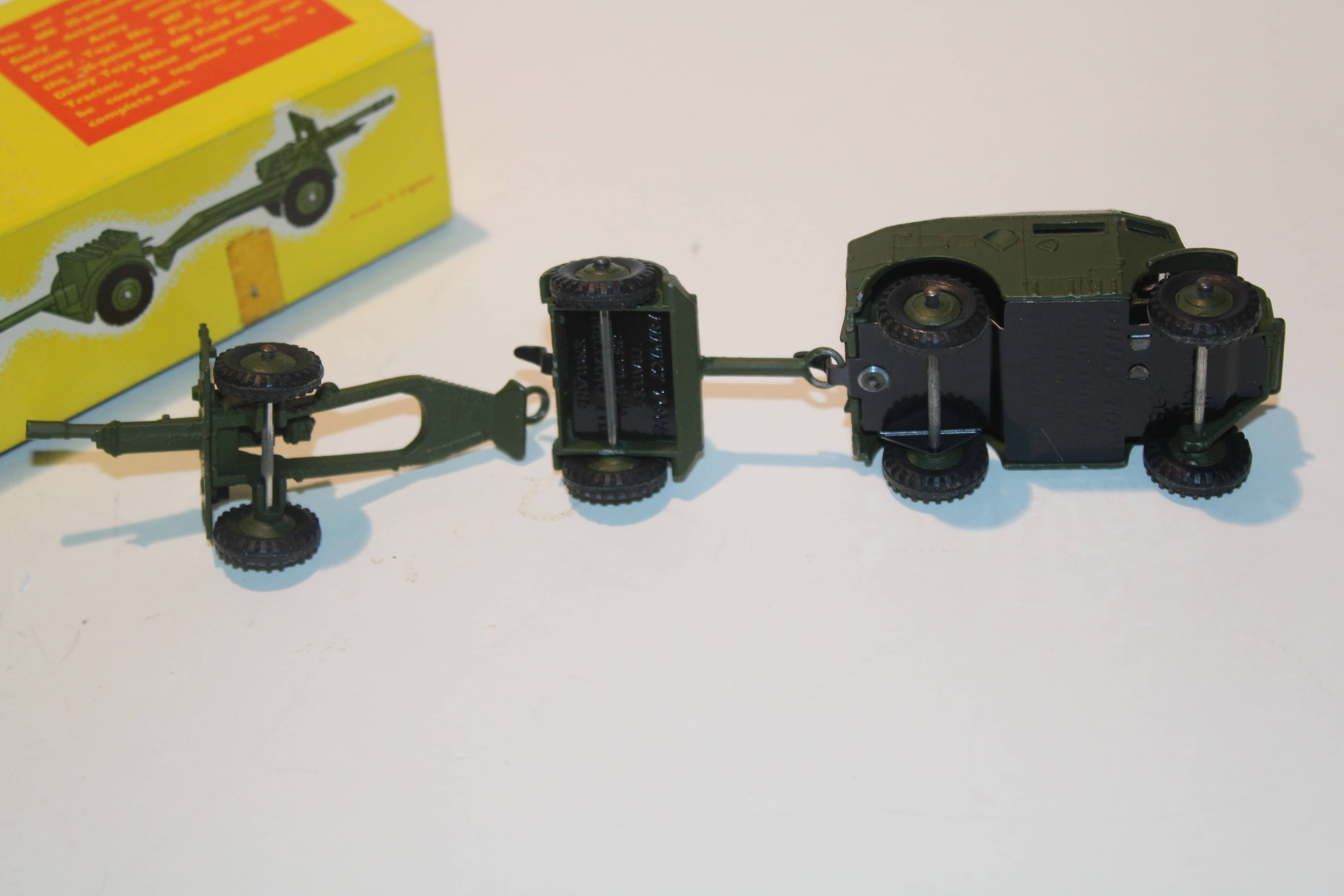 25-POUNDER FIELD GUN SET 1960 DINKY TOYS 1/55°