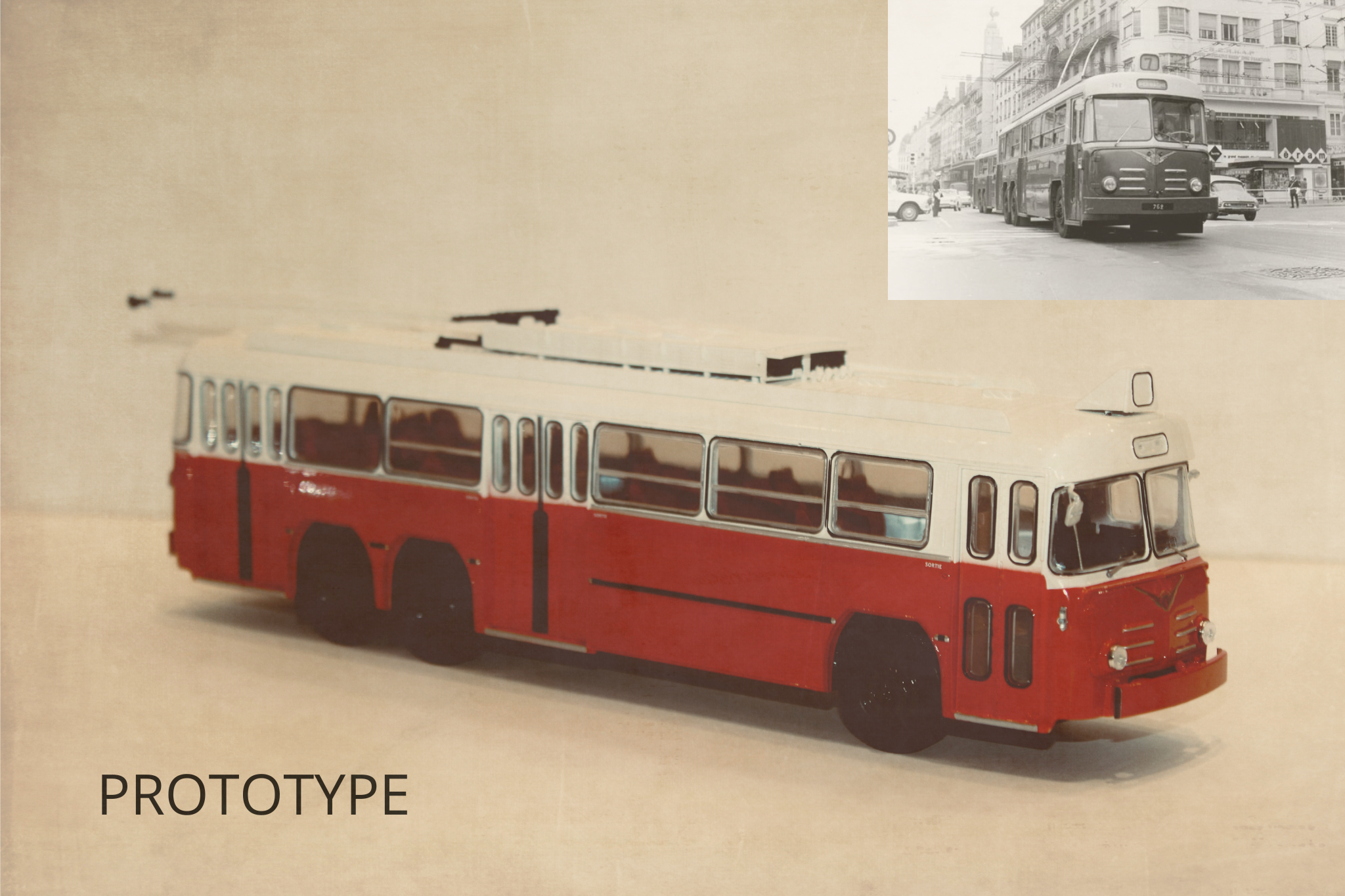 BERLIET VETRA VA3 B2 LIGNE 7 MINIATURES LYON 1/43