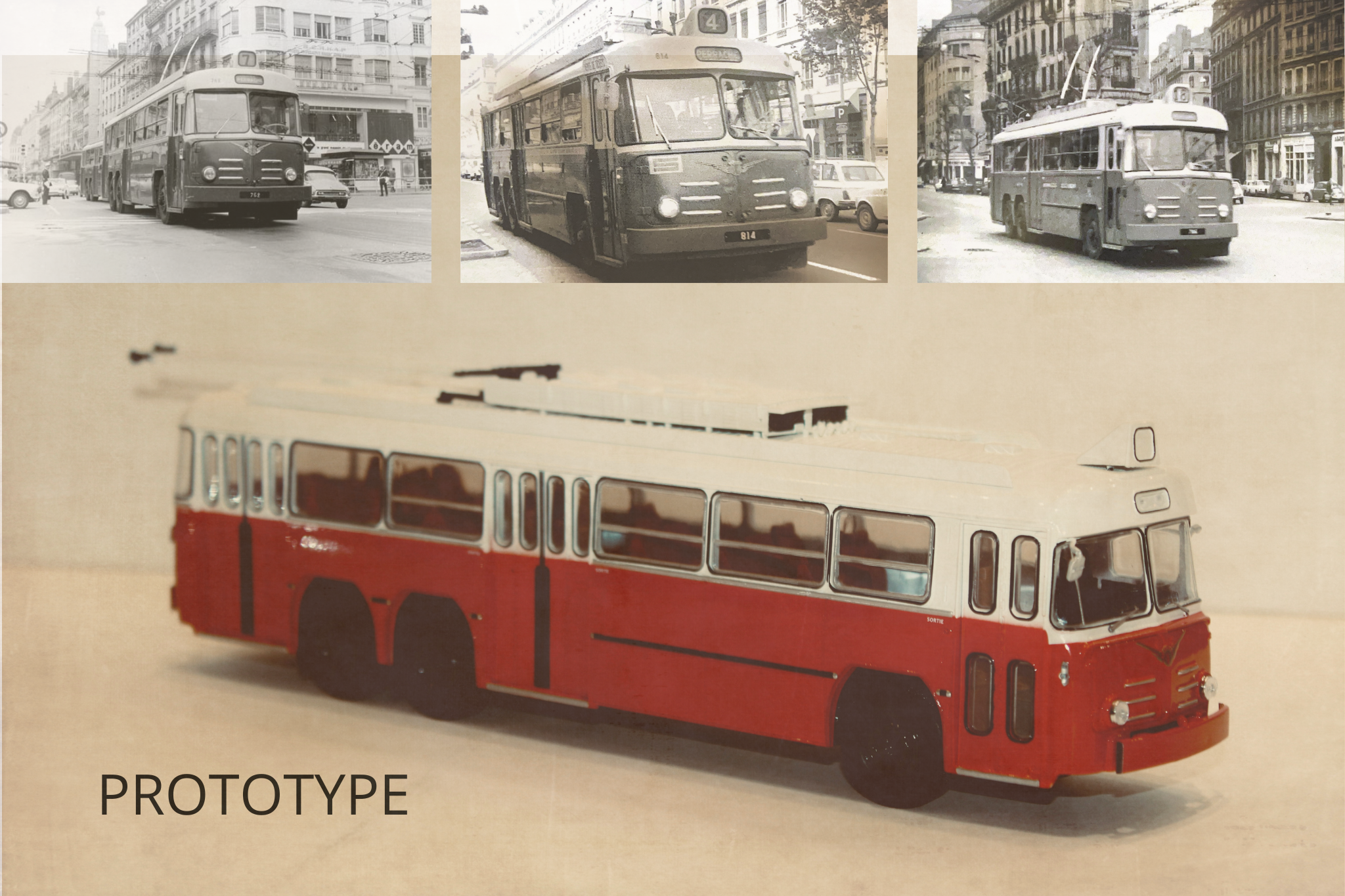 COFFRET BERLIET VETRA VA3 B2 LIGNE 4, 7 ET 18 - MINIATURES LYON - 1/43