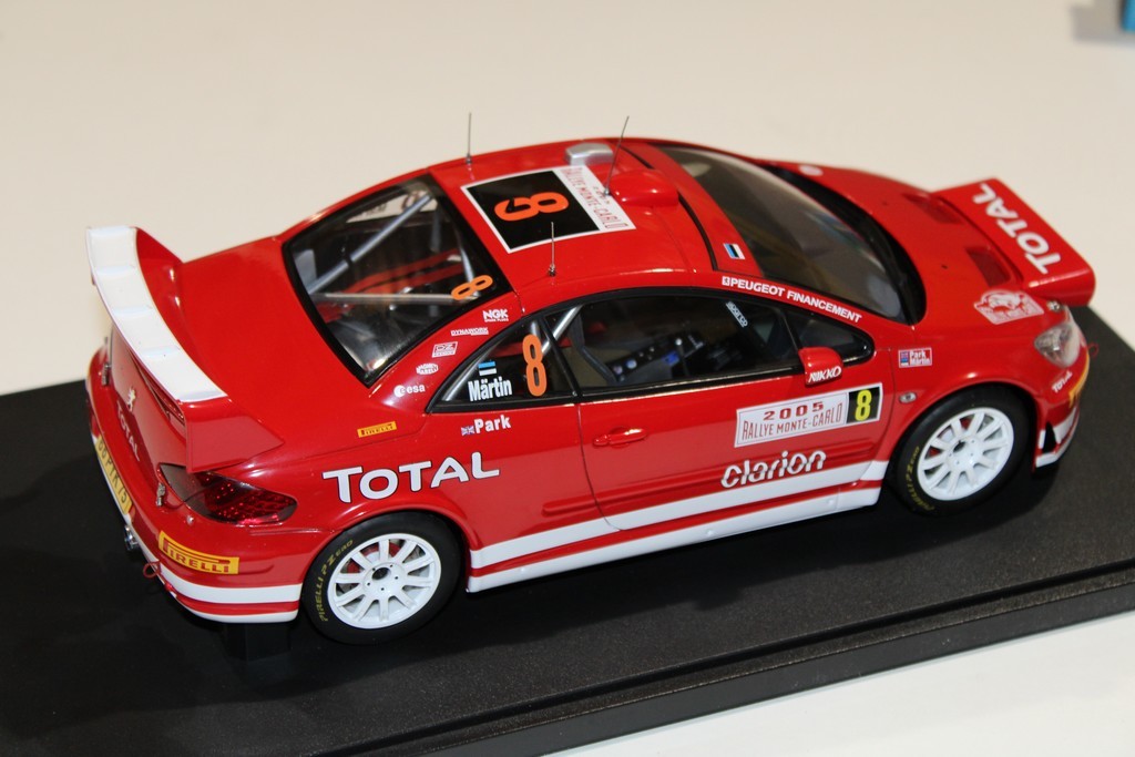 PEUGEOT 307 WRC N°6 RALLYE MONTECARLO 2005 AUTO ART 1/18°