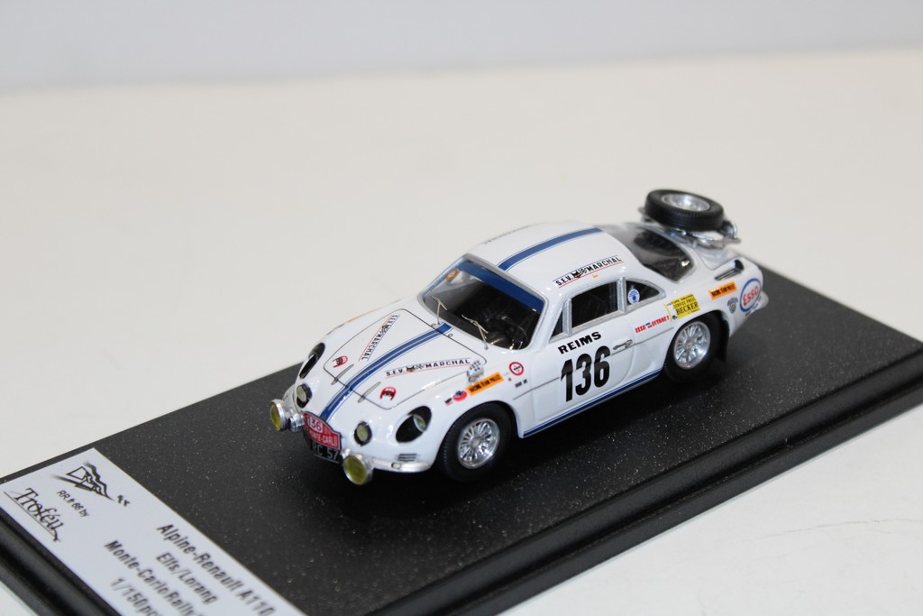 ALPINE RENAULT A110 ELFS/LORANG MONTE CARLO RALLY 1970 - TROFEU 1/43