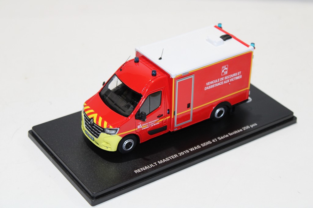 RENAULT MASTER 2019 WAS SDIS 47 ALERTE 1/43°