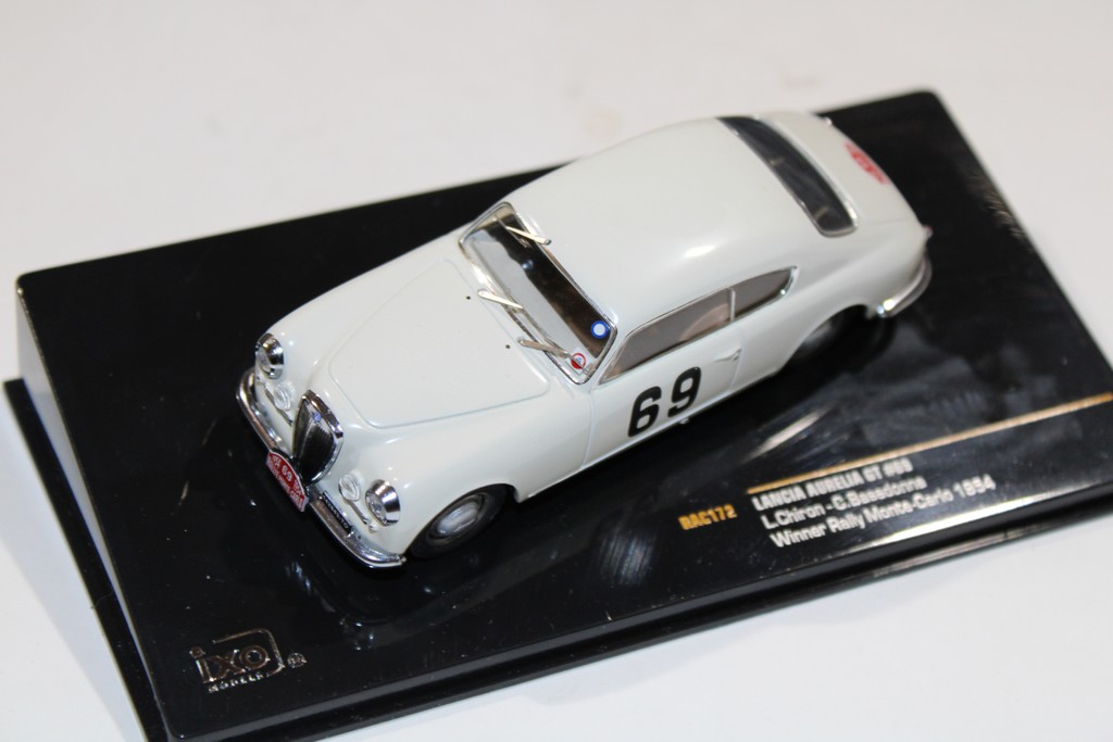 LANCIA AURELIA GT #69 L.CHIRON - C.BASADONNA WINNER RALLY MONTE CARLO 1954 IXO 1/43°