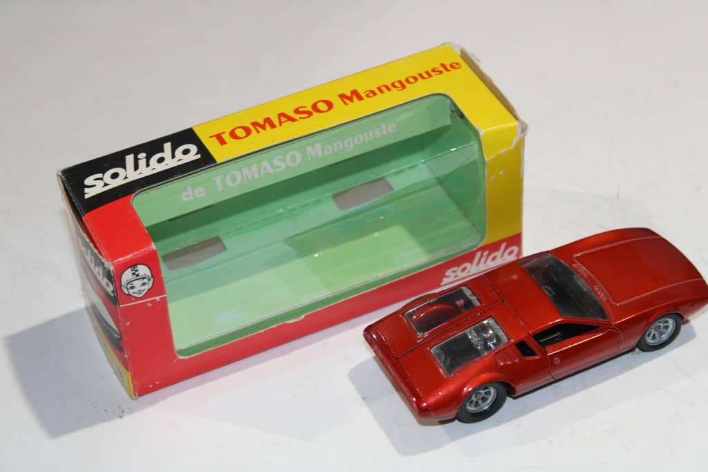 SOLIDO Modèle n° 166 De Tomaso Mangusta - 1969 - Gris métallisé - Couleur rare ! | eBay