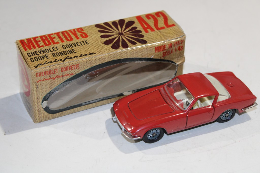 CHEVROLET CORVETTE COUPE RONDINE ROUGE 1962 MEBETOYS 1/43°