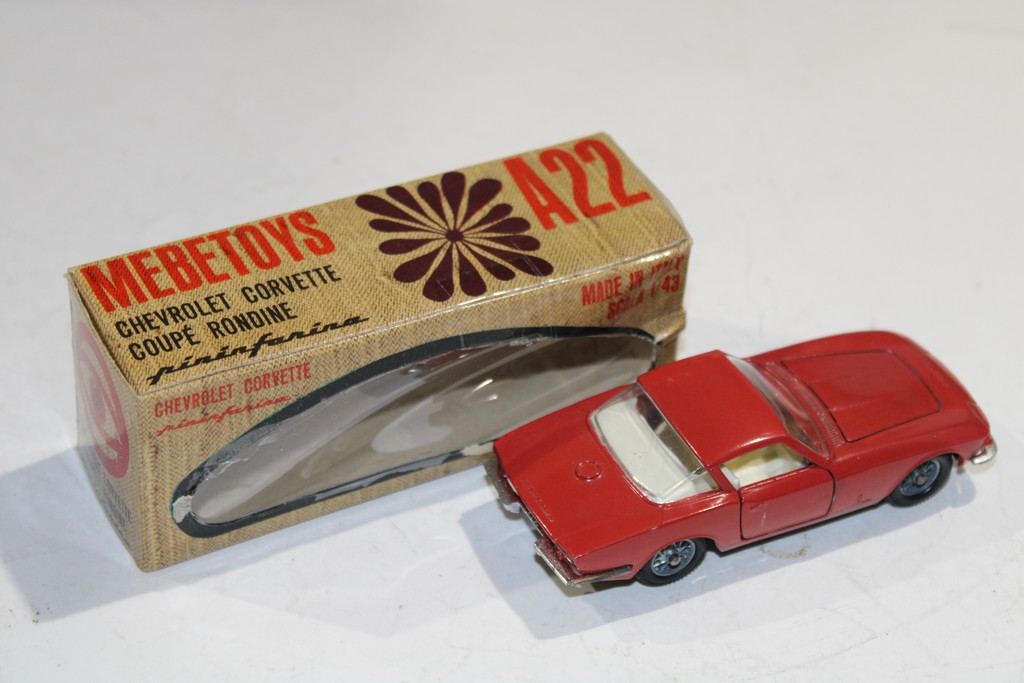 CHEVROLET CORVETTE COUPE RONDINE ROUGE 1962 MEBETOYS 1/43°