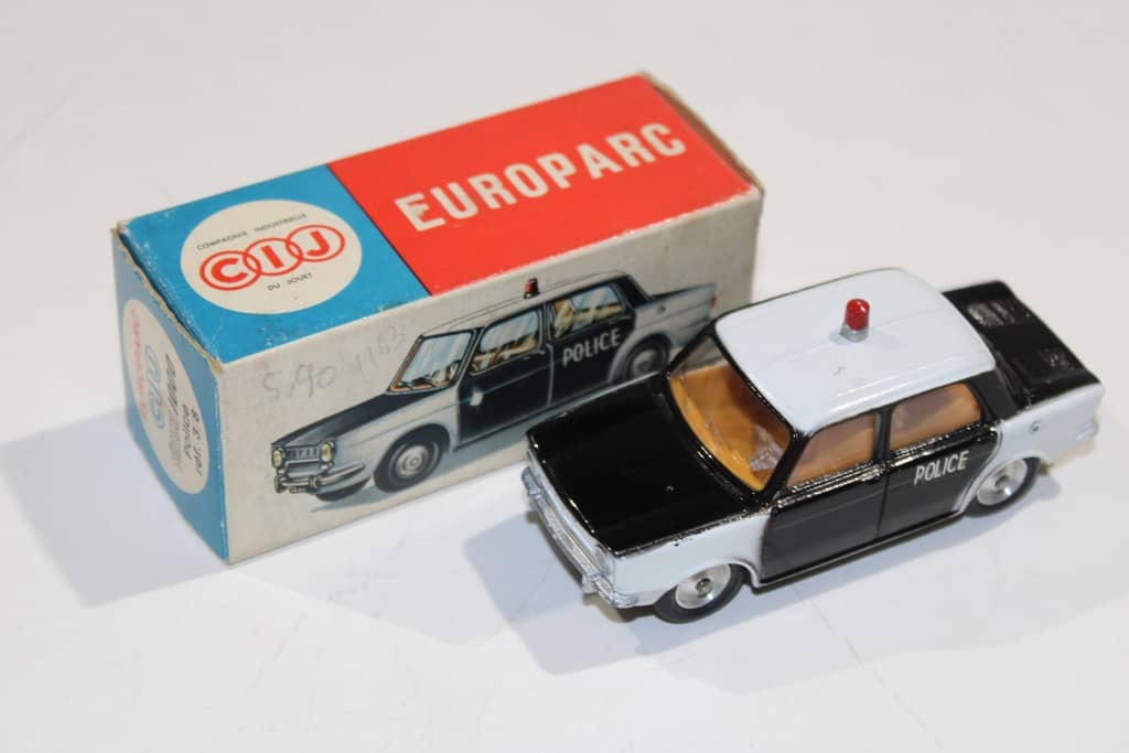 SIMCA 1000 Police Par CIJ EUROPARC - Échelle 1/43 - Occasion (manques De Peinture)