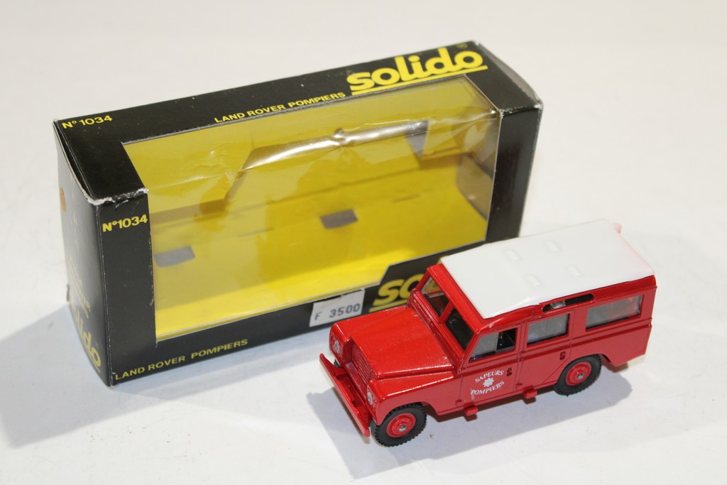 LAND ROVER 109 SAPEURS POMPIERS 1970 SOLIDO 1/43°