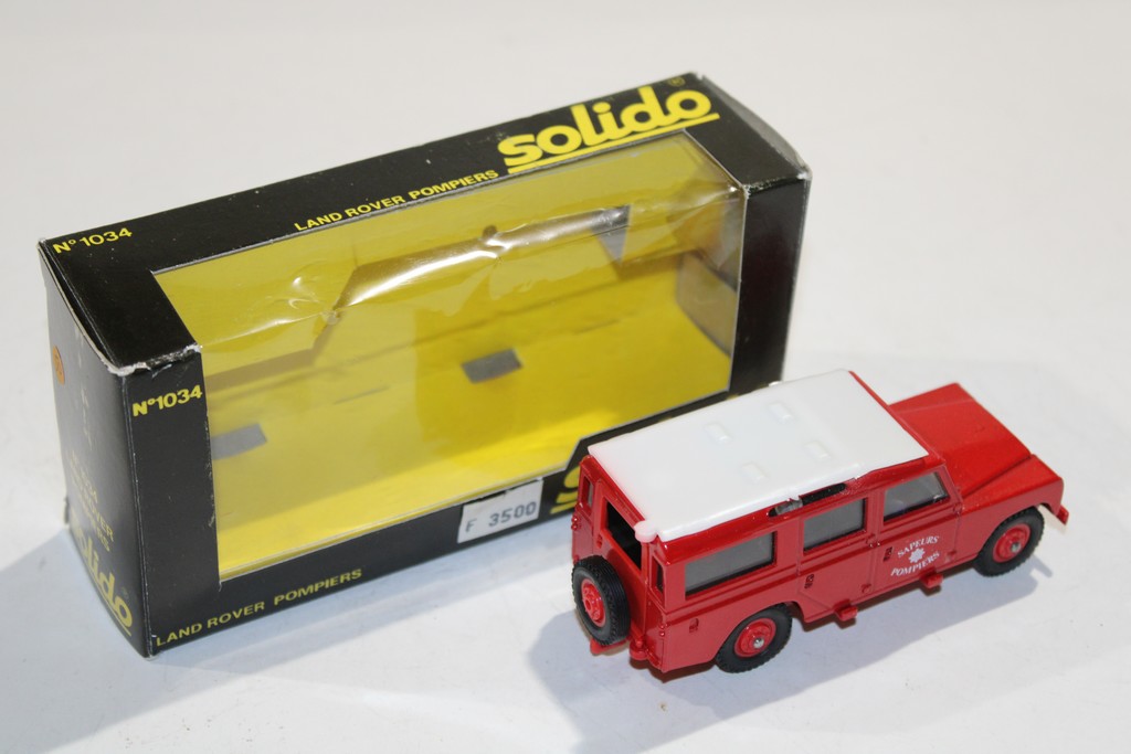 LAND ROVER 109 SAPEURS POMPIERS 1970 SOLIDO 1/43°