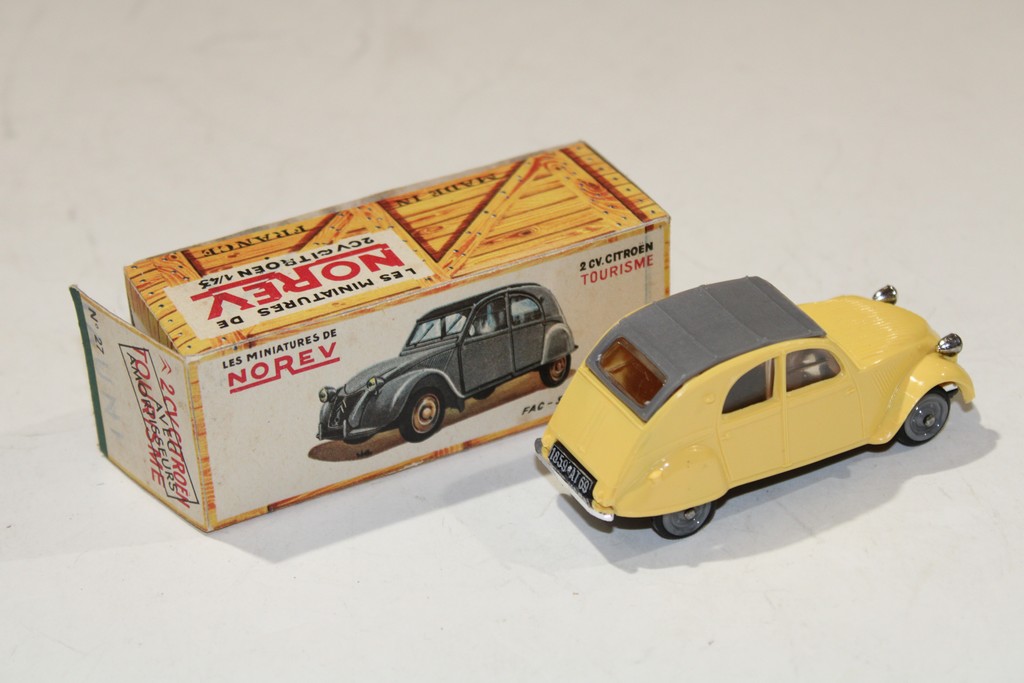 CITROEN 2CV JAUNE 1960 NOREV 1/43°