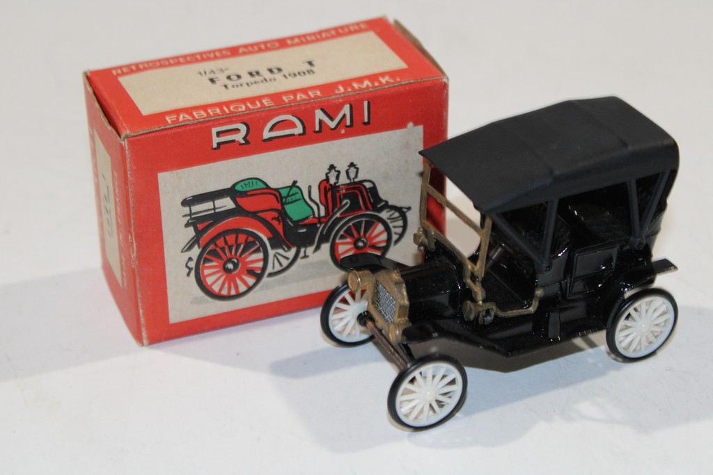 FORD T TORPEDO 1908 NOIR RAMI 1/43°