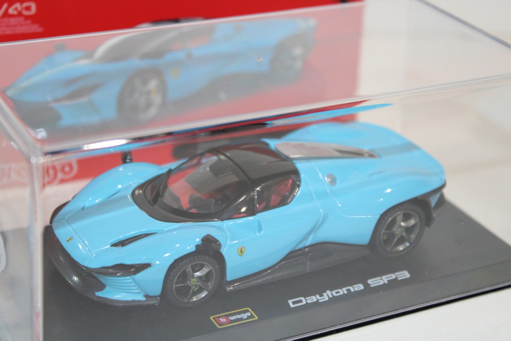 FERRARI DAYTONA SP3 BLUE 2023 - BURAGO 1/43