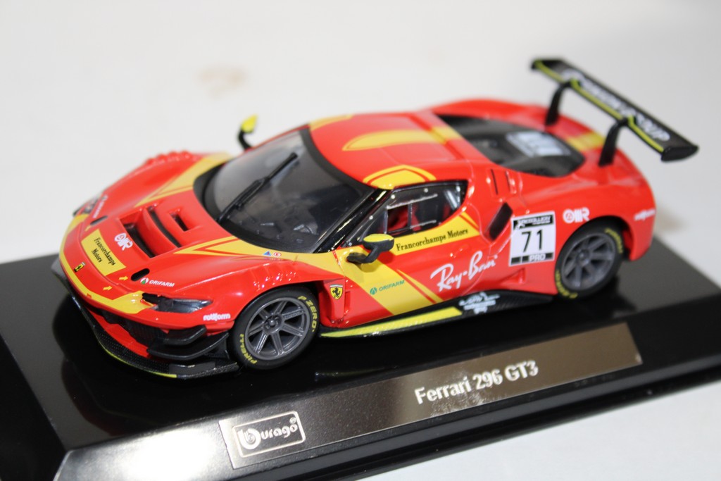 FERRARI 296 GT3 2022 RED - BURAGO 1/43