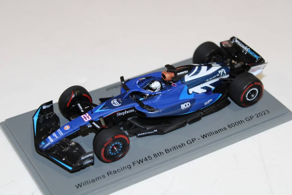 WILLIAMS RACING FW45 GP GRANDE-BRETAGNE 2023 ALEX ALBON SPARK 1/43°