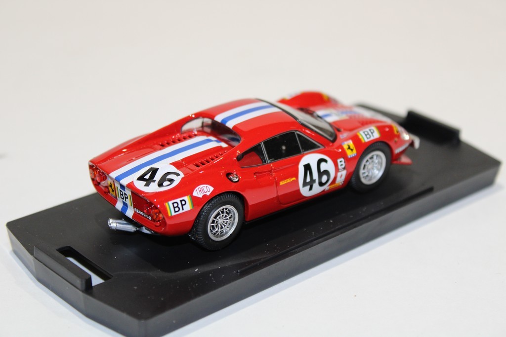 DINO 246 GT/LM LE MANS 1972 LAFFEACH-DONCIEUX N°46 - BANG 1/43