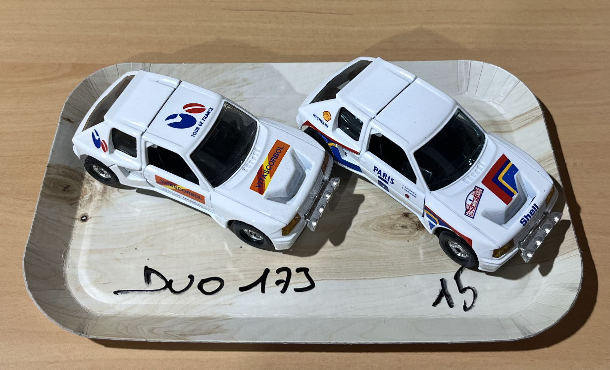 DUO PEUGEOT 205 CORGI 1/43