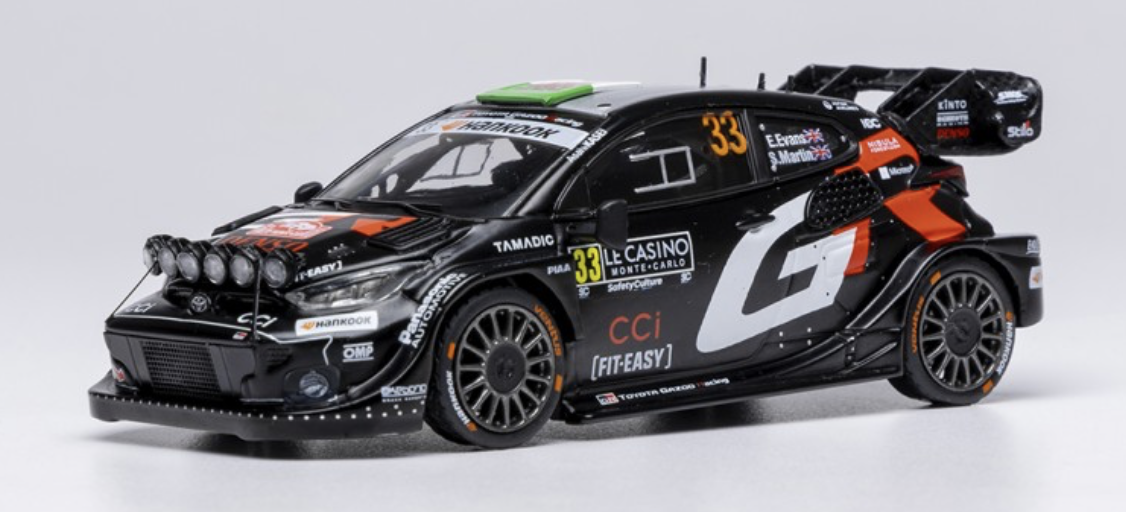 Toyota Yaris GR Hybrid Rally1 33 2nd Rallye Monte Carlo 2025  IXO 1/43