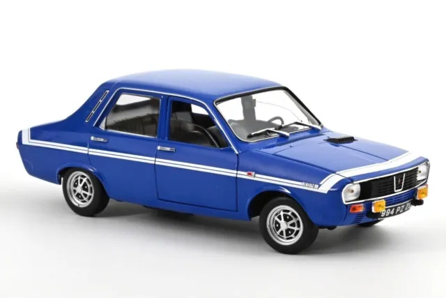 Renault 12 Gordini without bumpers 1971 Bleu-de-France Blue - Norev 1/18