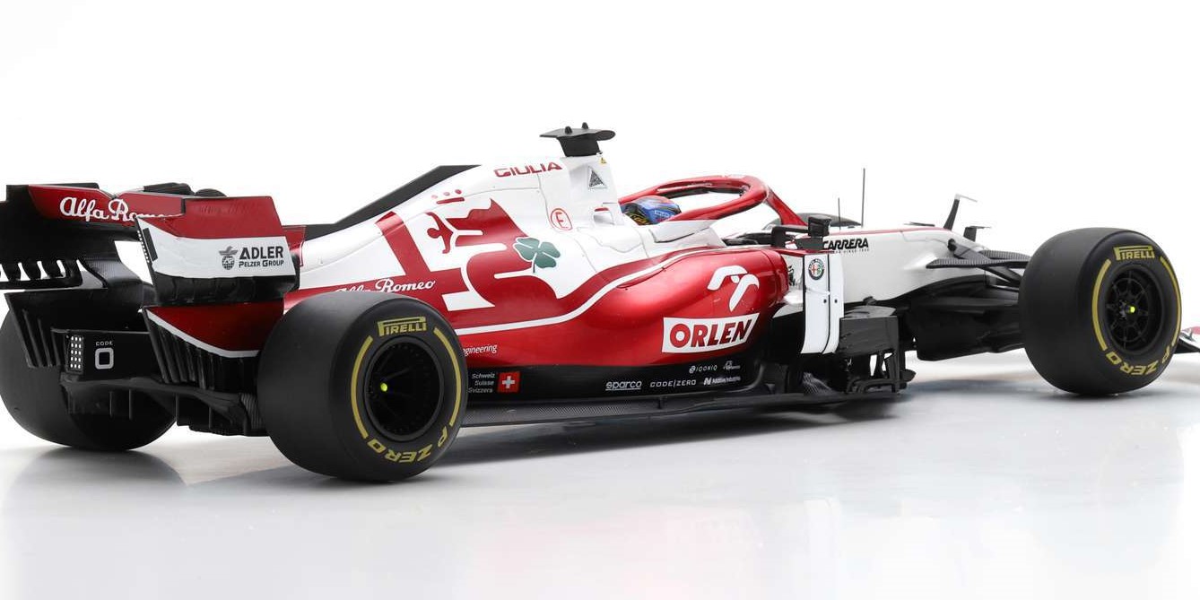 ALFA ROMEO RACING ORLEN C41 N°7 RAIKONNEN BAHRAIN GP 2021 SPARK 1/18°