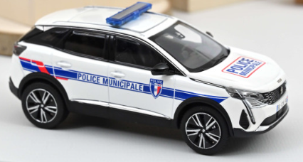 PEUGEOT 3008 2023 POLICE MUNICIPALE NOREV 1/43°