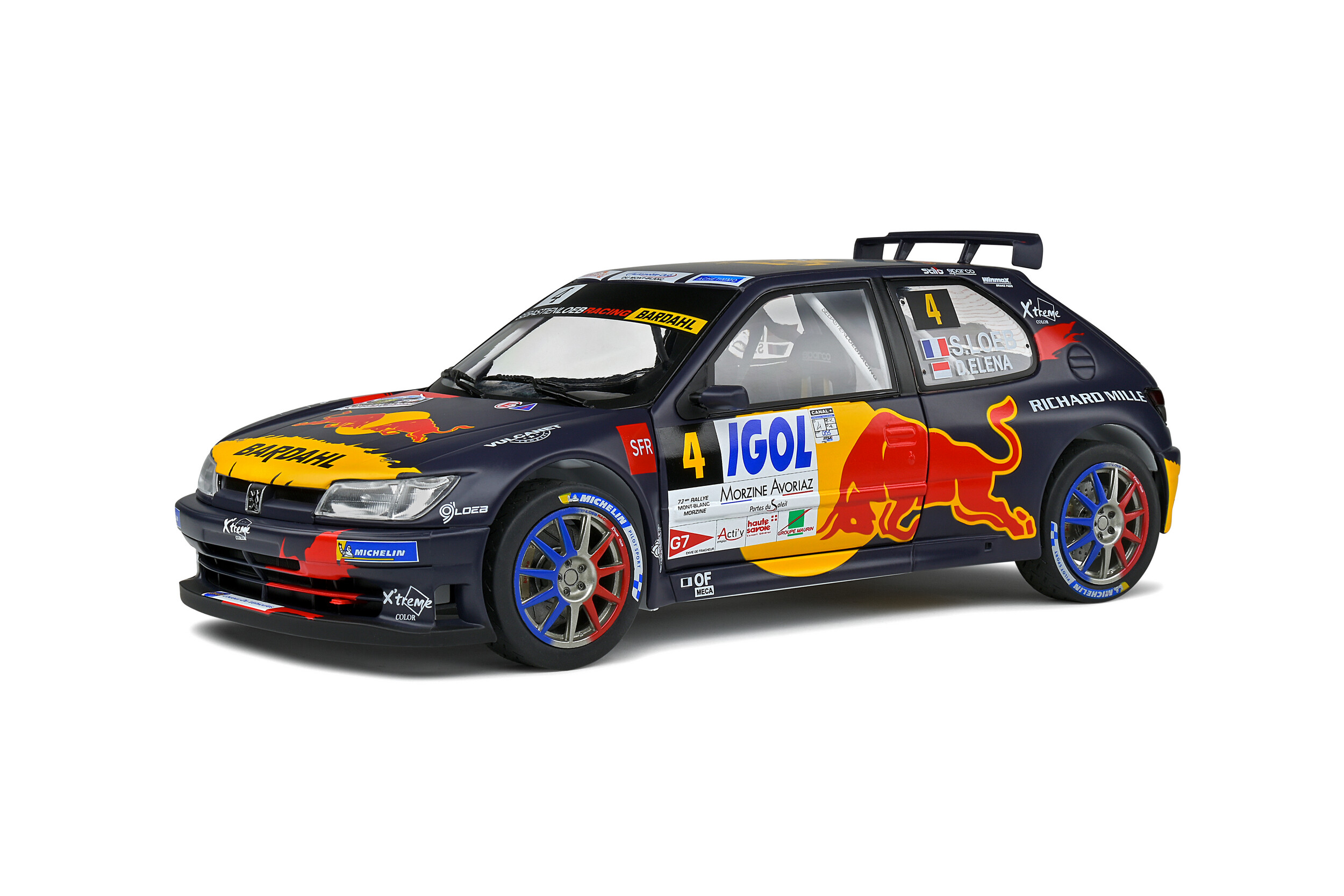 PEUGEOT 306 MAXI S.LOEB RALLYE MONT BLANC 2021 SOLIDO 1/18°