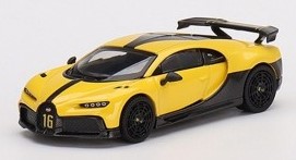 BUGATTI CHIRON PUR SPORT JAUNE MINI GT 1/64°