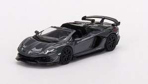 LAMBORGHINI AVENTADOR SVJ ROADSTER GRIGIO TELESTO MINI GT 1/64°