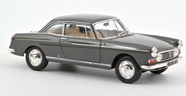 PEUGEOT 404 COUPE 1967 GRAPHITE GREY NOREV 1/18°