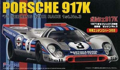 Porsche 917K 1971 Sebring 12hr Race 1ST NO°3 Fujimi 1/24°